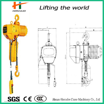 Fixed Type Electric Power Chain Hoist with Hook